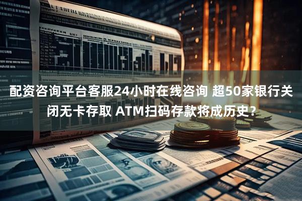 配资咨询平台客服24小时在线咨询 超50家银行关闭无卡存取 ATM扫码存款将成历史？